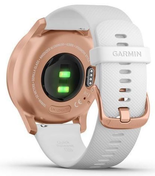 купить Фитнес-трекер Garmin vivomove Style, S/E EU, Rose Gold, White, Silicone в Кишинёве 