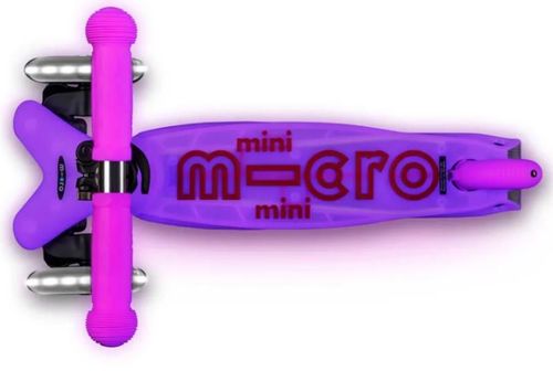 купить Самокат Micro MMD217 Mini Deluxe Glow LED Frosty Pink в Кишинёве 