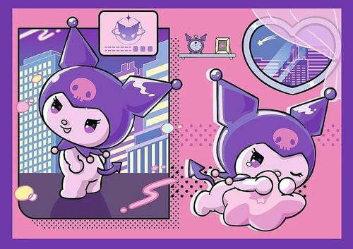 купить Головоломка Trefl 34676 Puzzles 4in1 Day with Kuromii, Hello Kitty в Кишинёве 