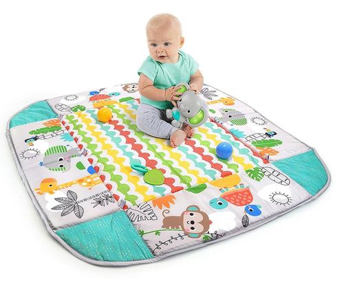 купить Игровой комплекс для детей Bright Starts 12624 Salteluta de activitati 5 in 1 Gym & Ball Pit Totally Tropical в Кишинёве 