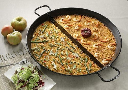 купить Сковорода Garcima Tava Paella emailata MultiGusto D38cm, 2 compart (81238) в Кишинёве 