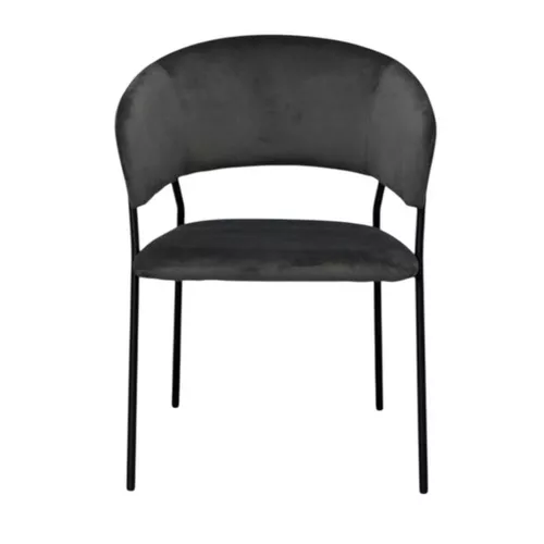 купить Стул Evelin di Costacurta YTC-097B, UF BLU-14 (Dark grey) в Кишинёве 