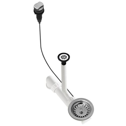 купить Сифон для кухонной мойки Helika-AquaSanita AQ-002H Stainless Steel + Plastic в Кишинёве 