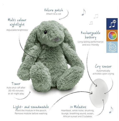 купить Ночной светильник Zazu Baby Soother RO sage в Кишинёве 