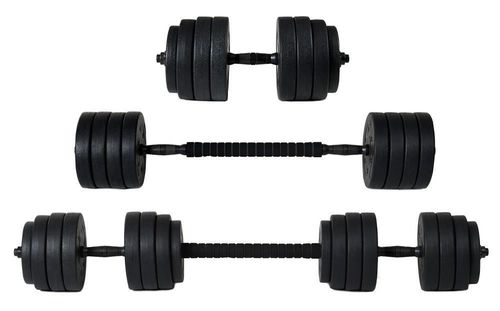 cumpără Ganteră FunFit Dumbbell Set 40kg 4in1 + grips (4261) în Chișinău 