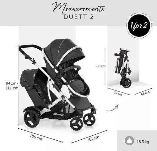 cumpără Сărucior pentru copii Hauck Duett 2 black în Chișinău 