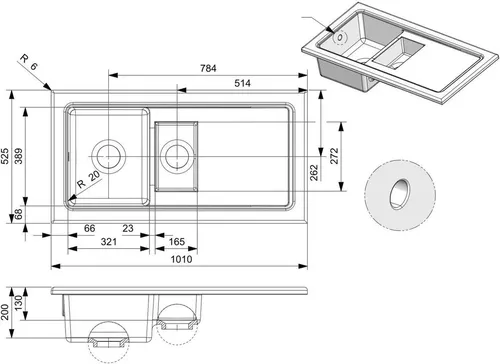 cumpără Chiuvetă bucătărie Reginox R38246 RL 504 CW II în Chișinău 