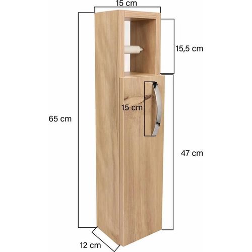 cumpără Dulap penal Trendy Steaua-Stejar 15x65x12cm în Chișinău 