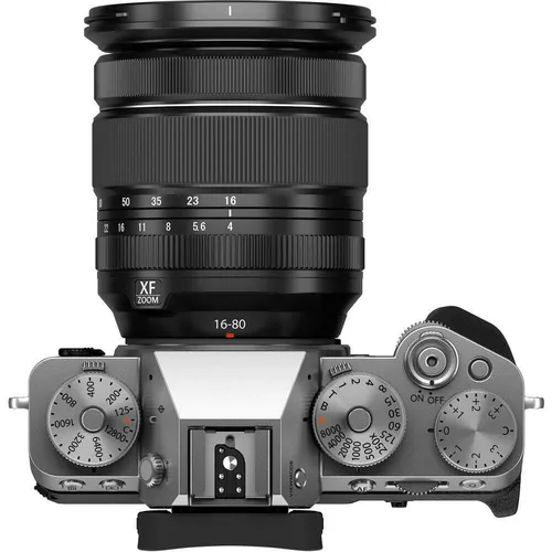 купить Фотоаппарат беззеркальный FujiFilm X-T5 XF16-80mm F4 R OIS WR silver Kit в Кишинёве 