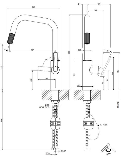 cumpără Bateria bucătărie Gessi 60946-727 Brass Br PVD în Chișinău 