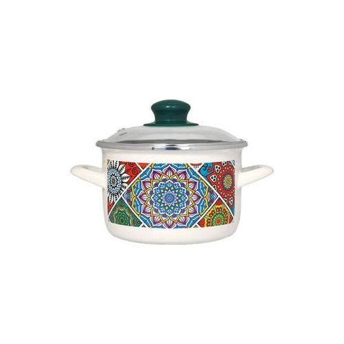 cumpără Cratiță Metalac 51762 эмалированная Sultana 16cm, 2l, крышка стекло în Chișinău 