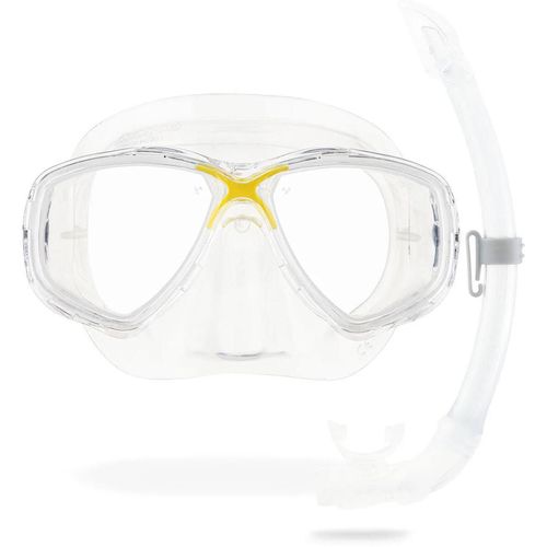 cumpără Accesoriu pentru înot Cressi-Sub Set tub MAREA + GAMMA COMBO clear/yellow (DM1000051) în Chișinău 