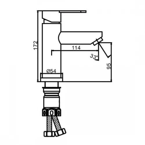 купить Смеситель для умывальника Frap F 10801 (lavoar) INOX в Кишинёве 