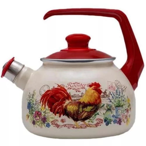 купить Чайник Metalac 51775 эмалированный Rooster 2.5l со свистком в Кишинёве 