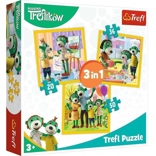 купить Головоломка Trefl 34850 Puzzles 3in1 It-s fun together в Кишинёве 
