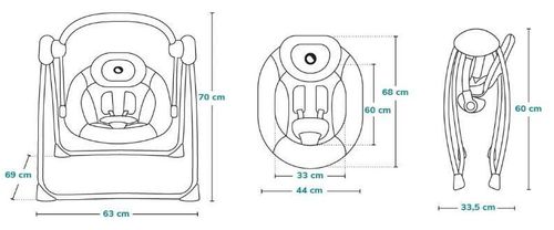 cumpără Leagăn pentru bebeluși Lionelo Ruben Stone Grey/Rose în Chișinău 