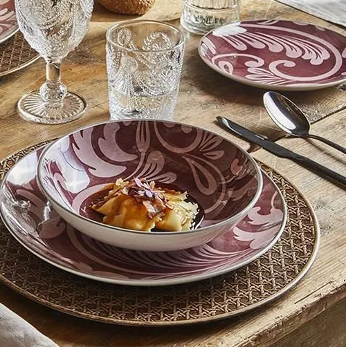 cumpără Farfurie Tognana 31900 Acanto Bordeaux 18piese, ceramica în Chișinău 