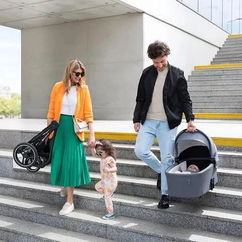 купить Детская коляска KinderKraft 2в1 Nea Platinum Gray в Кишинёве 