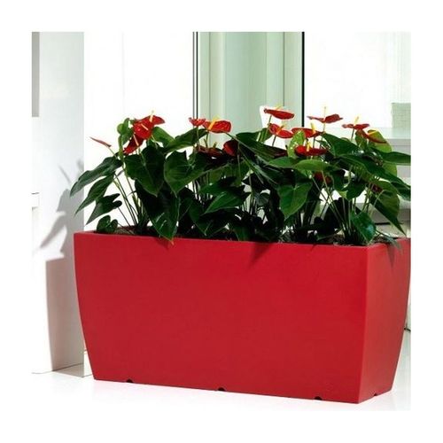 купить Бокс для цветов ваза уличная LYXO GENESIS ROSSO flower box H 60cm x L 80cm max 37kg CA301-CM0080-146 (Бокс для цветов ваза уличная) в Кишинёве 