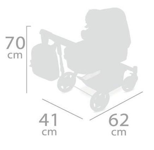 купить Кукла DeCuevas 80547 кукольная коляска 3 в 1 с рюкзаком PIPO 2022 - 70 cm в Кишинёве 