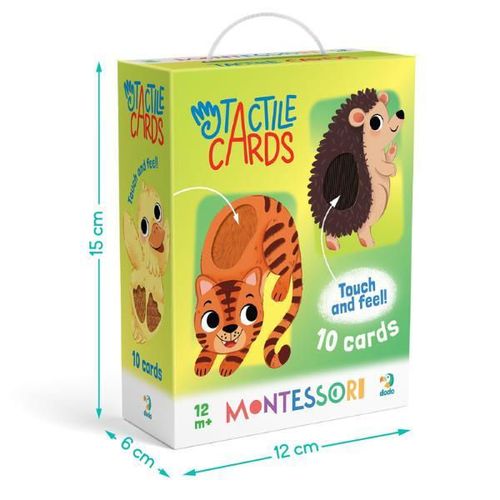 cumpără Joc educativ de masă Dodo 301230 Set carduri cu elemente tactile Montessori Puii animalelor în Chișinău 