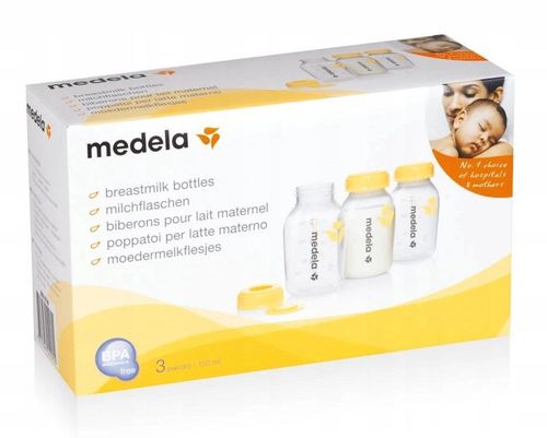 cumpără Cană cu pai Medela 0074 Set 3 biberoane 150ml în Chișinău 