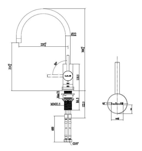 купить Смеситель кухонный Reginox R31780 Spring в Кишинёве 