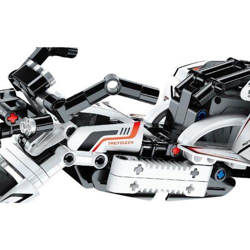 cumpără Set de construcție iM.Master 5814 Motocicletă de curse, Mechanical Master, cu inerție, 198pcs în Chișinău 