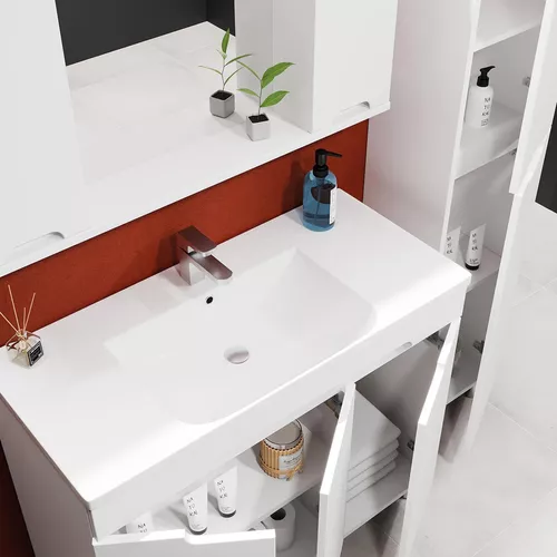 cumpără Dulap pentru lavoar Bayro Etna Duo под умыв. Argo 1000 белый мат în Chișinău 