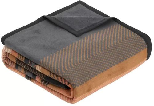 cumpără Textile de casă Ibena 3757/280 Jacquard Decke Moca Orange/grey în Chișinău 