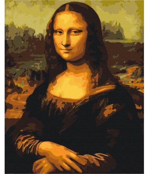 купить Картина по номерам BrushMe BS241FC 40х50 cm (fără cutie) Mona Lisa в Кишинёве 