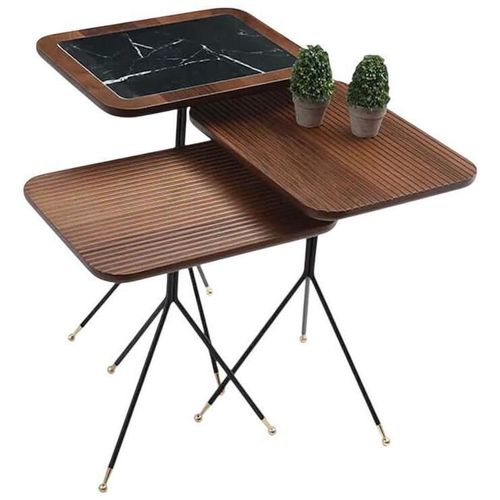 купить Журнальный столик Dizayno Home TB-Diamond Nest Black Leg (082939) в Кишинёве 