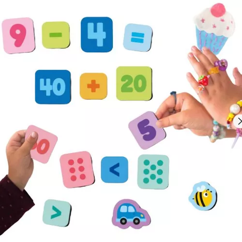 купить Настольная игра Dodo 200274 Joc magnetic Cifre și semne (68 el.) в Кишинёве 