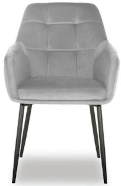 купить Стул Interdepo UGO new, Light Grey velvet в Кишинёве 