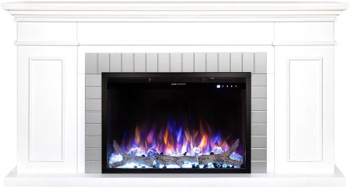 cumpără Șemineu electric ArtFlame Safina & Tomas maxi, 900x1700x300 mm, Alb în Chișinău 