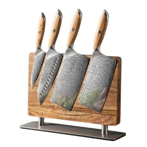 купить Аксессуар для кухни Takumi Suport magnetic pt cutite Magnetic Knife Double Block Acacia Wood в Кишинёве 