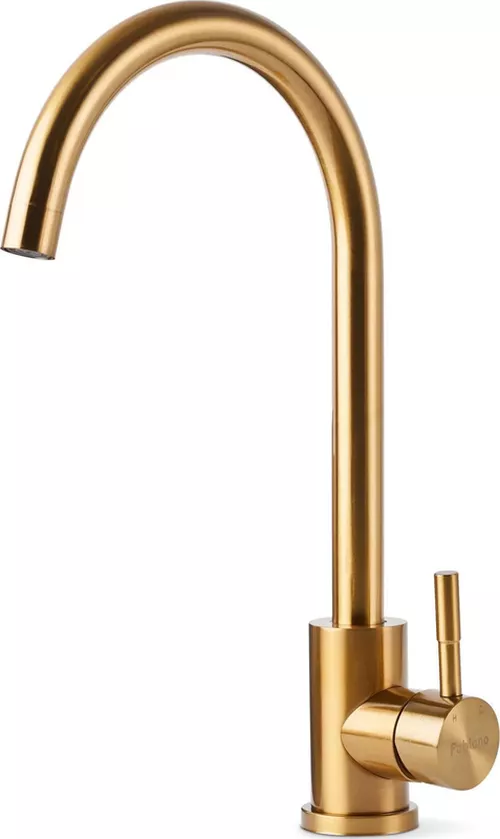 купить Мойка кухонная Fabiano 70x45 Gold+baterie+dozator в Кишинёве 