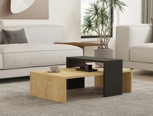 купить Журнальный столик Trendy Stralucire, Antracit Safir, 80x31x50cm (GTR000923) в Кишинёве 