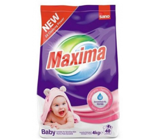 Praf pentru spalarea rufelor Sano Maxima Baby Sensitive 4 kg 