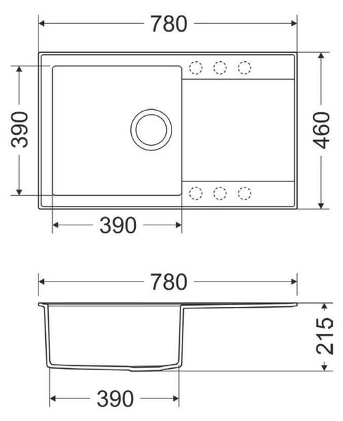 cumpără Chiuvetă bucătărie Milo Indygo IND.C.1KDO-A în Chișinău 