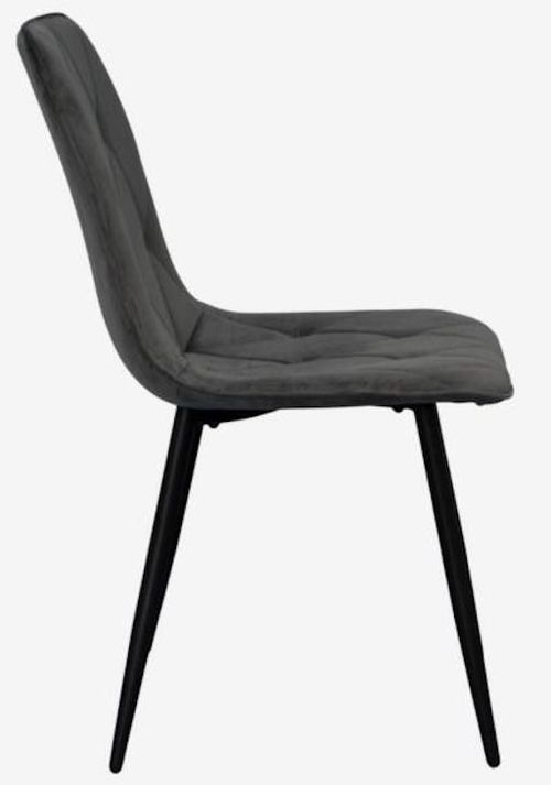 купить Комплект стол и стулья Evelin di Costacurta стол DT-402-6B + 4 стула YTC-080B, BLU-14 Dark grey в Кишинёве 