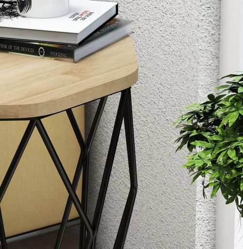 cumpără Măsuţă cafea Trendy Sofia, Stejar 46x57x46cm în Chișinău 