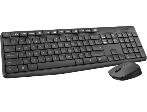 cumpără Tastatura+mouse Logitech MK235 Grey Wireless Combo, Keyboard+Mouse, 920-007931 (set fara fir tastatura+mouse/беспроводной комплект клавиатура+мышь) în Chișinău 