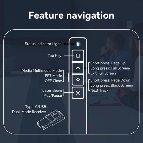 cumpără Accesoriu pentru birou Deli DLES001 Indicator laser, lumină roșie, negru în Chișinău 