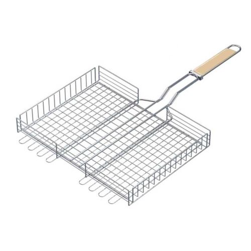 купить Товар для пикника Grill Master 16027-9 Plasa pentru gratar Premium 40x30x7 cu maner в Кишинёве 