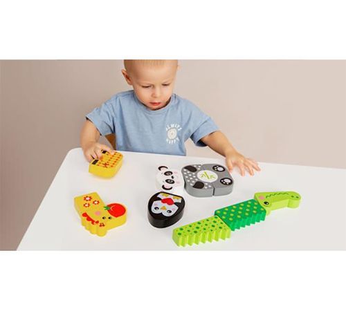 купить Игрушка Kids Hits KH20/006 Panda and Friends, деревянный в Кишинёве 