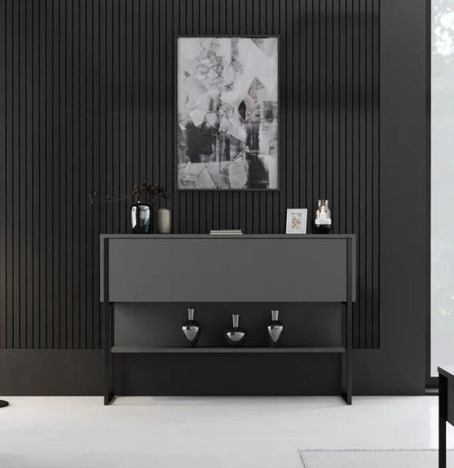 cumpără Masă Trendy Luxe, NegruAntracit, 120x80x30cm (GTR005825) în Chișinău 