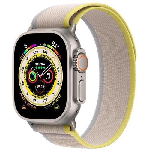 cumpără Ceas inteligent Apple Watch Ultra GPS/Cellular Titanium 49mm Yellow/Beige MNHK3 în Chișinău 