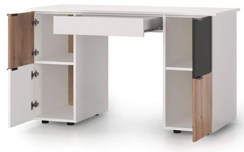 cumpără Masă de birou Fabrik Home Mateo, стол письменный 1400x820x600 Белый ясень/Дуб эвок în Chișinău 