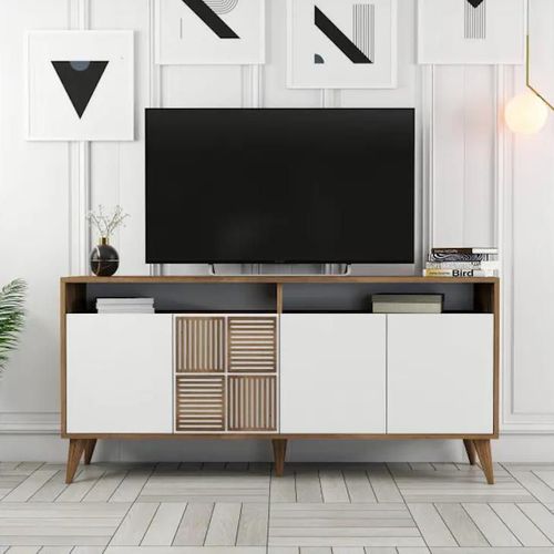 cumpără Casetieră Trendy Milano 160, Nuc, Alb 160x78x35cm în Chișinău 